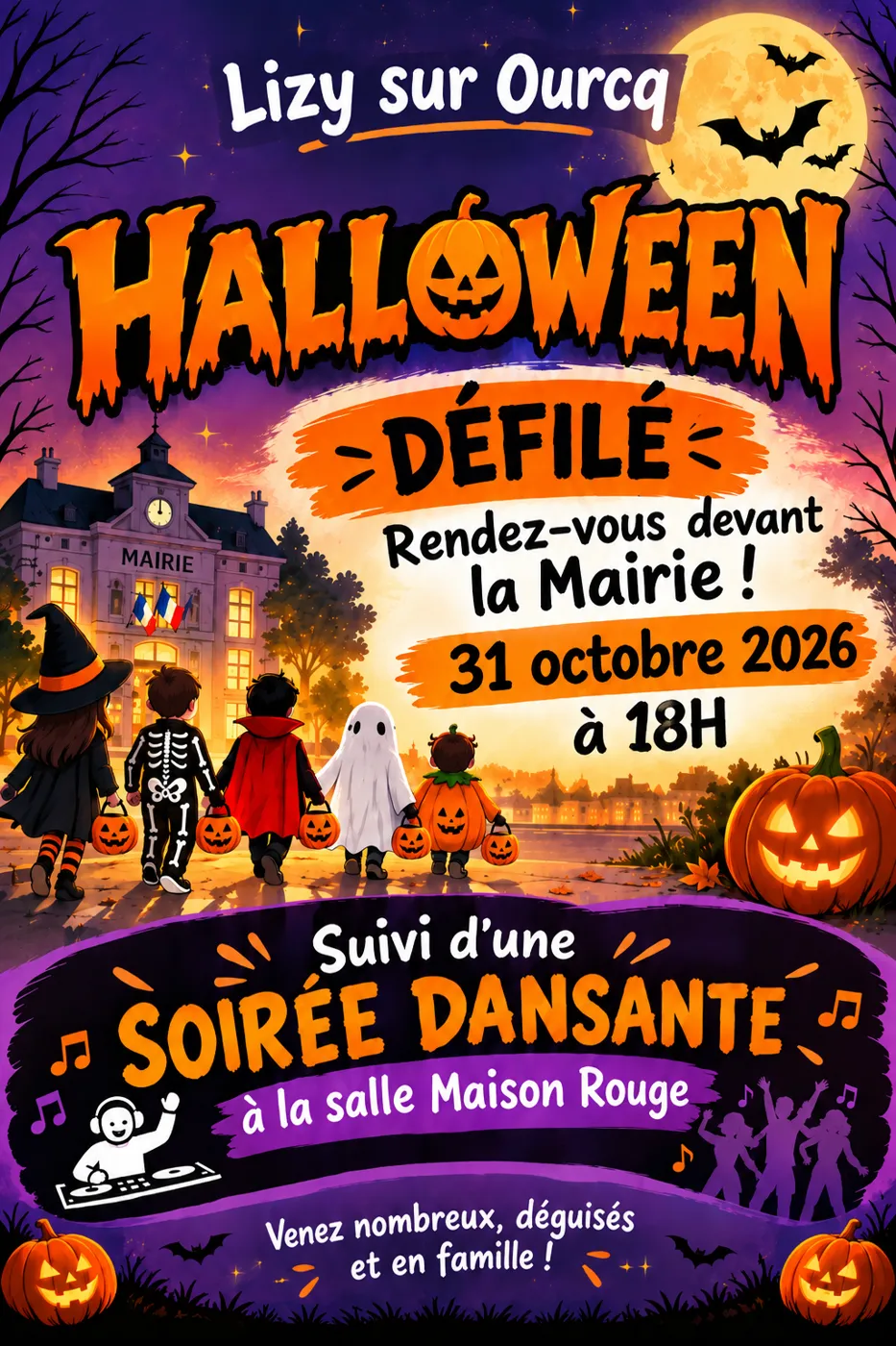Affiche : Défilé d’Halloween