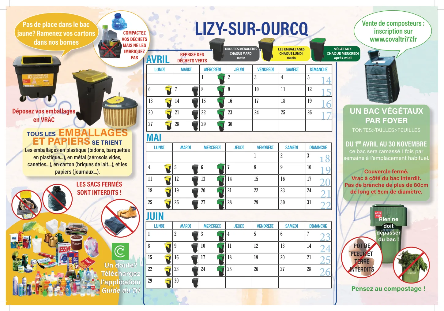 Calendrier de collecte 2026 de Lizy-sur-Ourcq — page 2