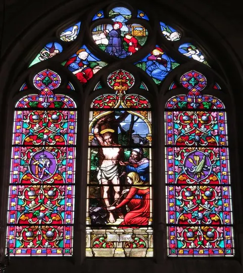 Vitrail de l'église Saint-Médard